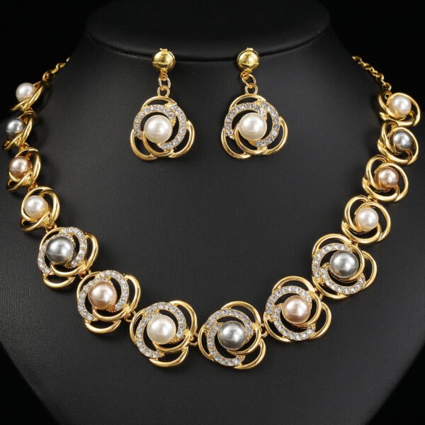 💎 Pearl Charm Jewelry Set-with wooden box